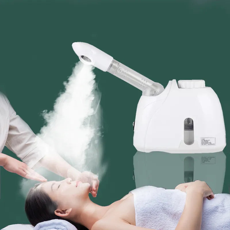 Ozone Facial Steamer Warm Mist Humidifier for Face Deep Cleaning Vaporizer Sprayer Salon Home Spa Skin Care Whitening