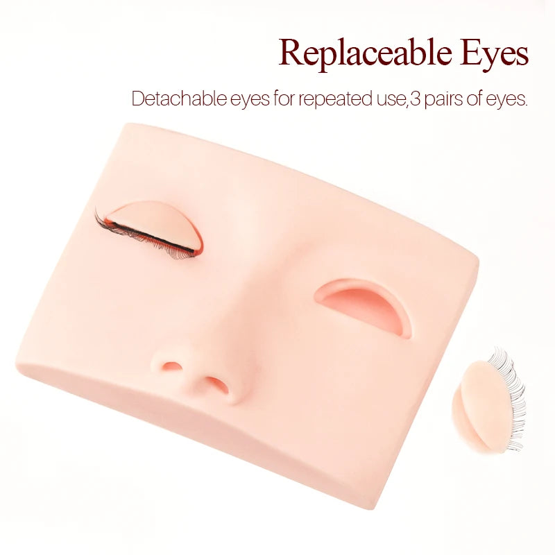 Song Lashes Eyelash Extension Mannequin Head High Quality Practice Tools Close to the Texture of Real Skin Silicone Gel Material