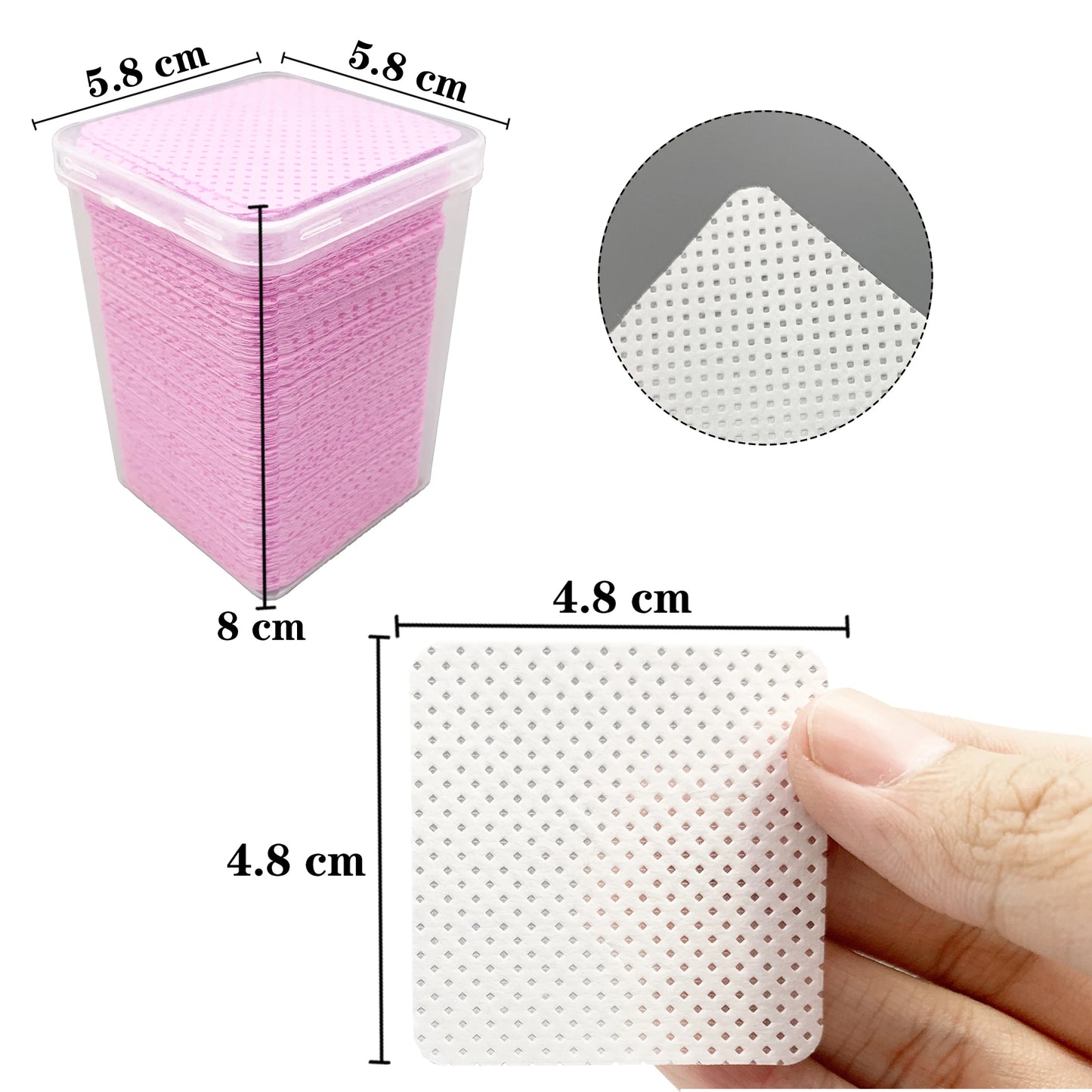 Wipes Paper Cotton Eyelash Glue Remover Wipe Mouth Of The Glue Bottle Prevent Clogging Glue Cleaner Pads Lash Extension