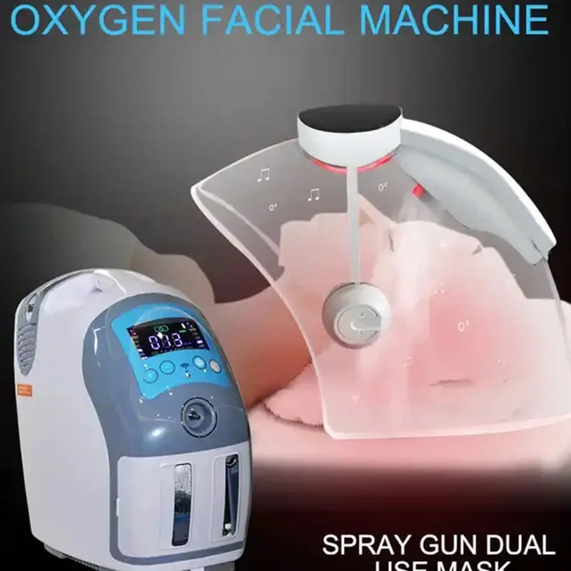 Hyperbaric Oxygen Mask Full Face Hydro Skin Rejuvenation Dome Therapy Professional H2O2 Bubble Machine Aqua Facial Peel Skincare