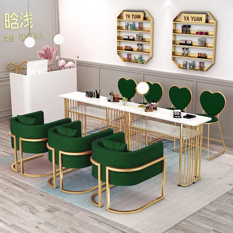 Modern Manicure Beauty Nail Tables Professional Office Luxury Nail Tables Living Room Mesa Manicura Salon Furniture MR50NT