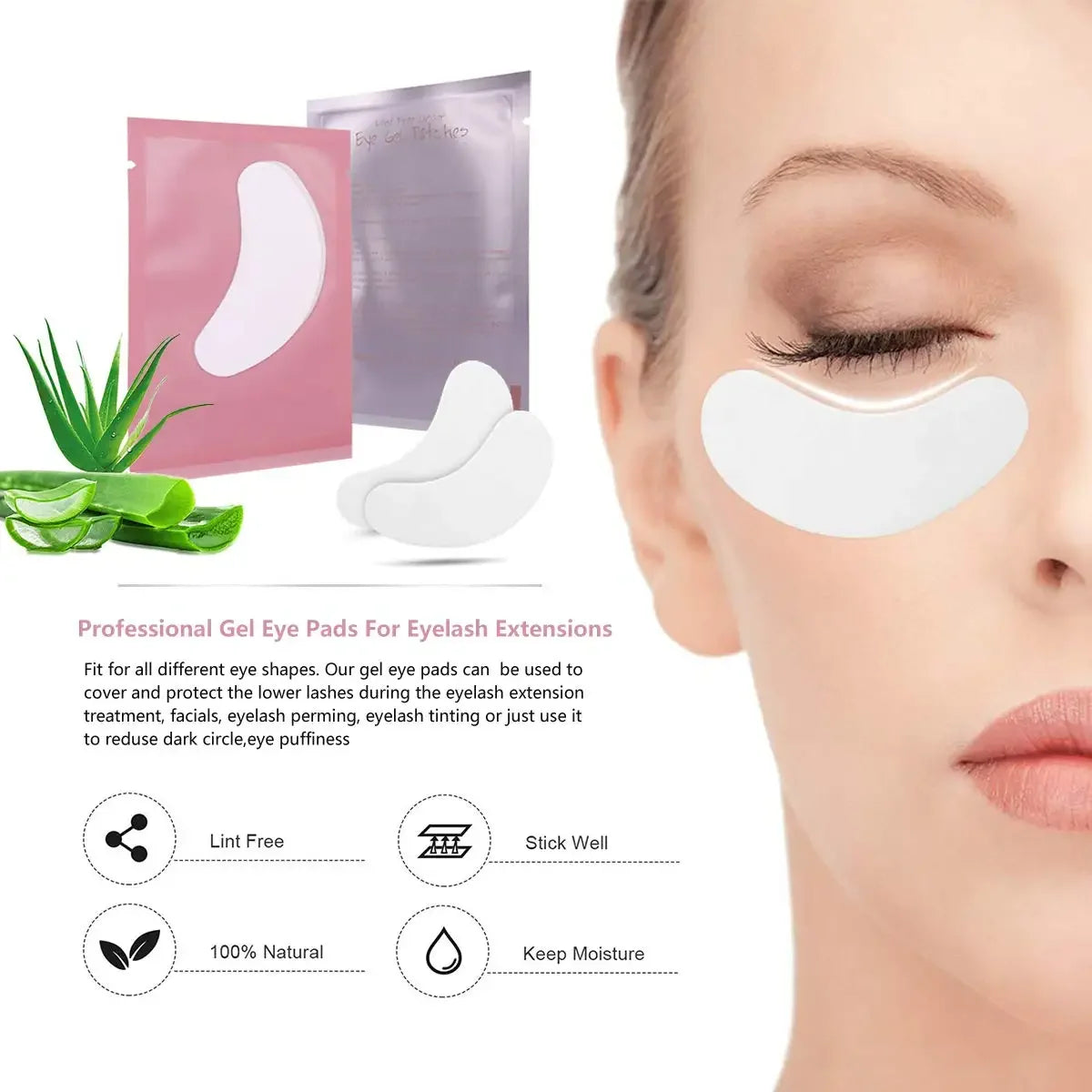 Eyelash Extension Supplies Kit for Beginner Mascara Wands Applicator Microbrush Tweezers Glue Ring Eye Pad Lash Accessories