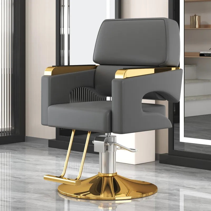 Beauty Salon Chair Luxury Pedicure Stylist Aesthetic Barbers Armchairs Professional Sillas Giratoria Barber Equipment MQ50BC