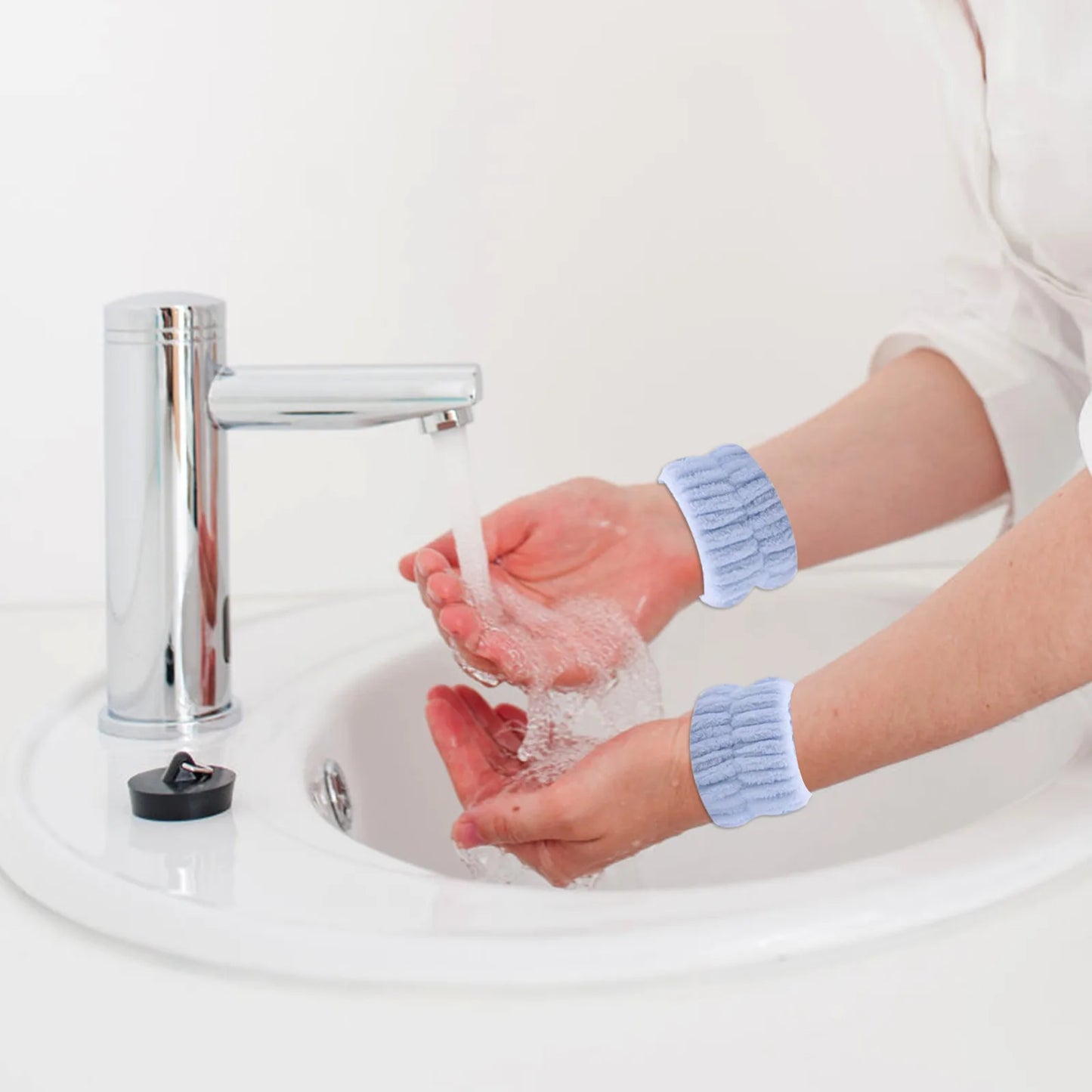 Reusable Spa Wrist Washband Soft Microfiber Towel Wristbands For Washing Face Women Girls Yoga Running Sport Wrist Sweatband