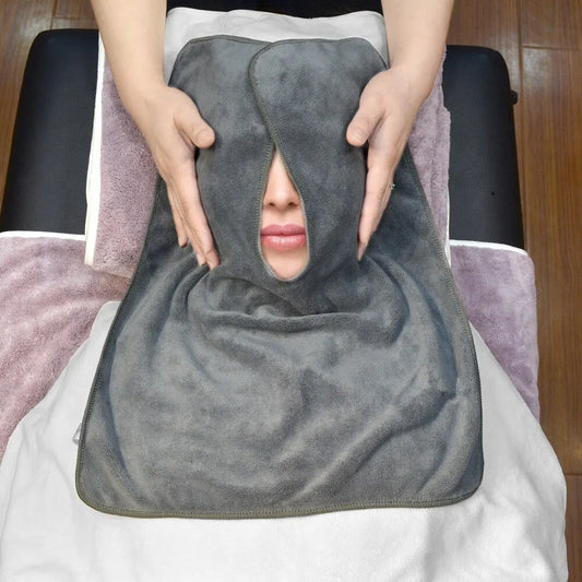 Super Soft Microfiber Face Towel Set U Shape Perfect for Spa 3pcs Mask Removing Face Wrap
