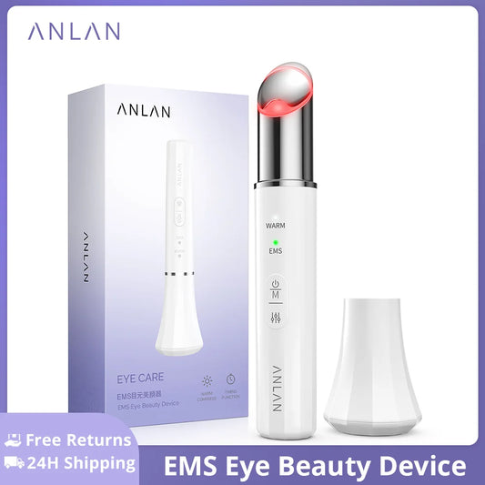 ANLAN EMS Eye Beauty Device Microcurrent Anti Wrinkle Remove Eye Bags Dark Circles Light Therapy Eye Lifting Massage Instrument