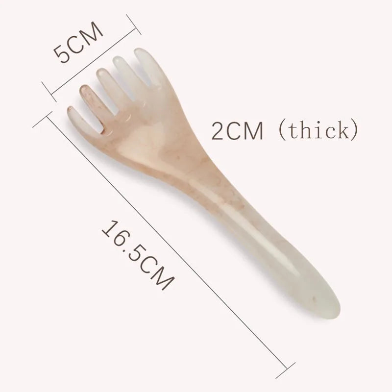 Head Massager Scalp Gua Sha for Body Neck Leg Massage Five-claw Head Scraping Stick Massage Scraping Claw Massage Visage