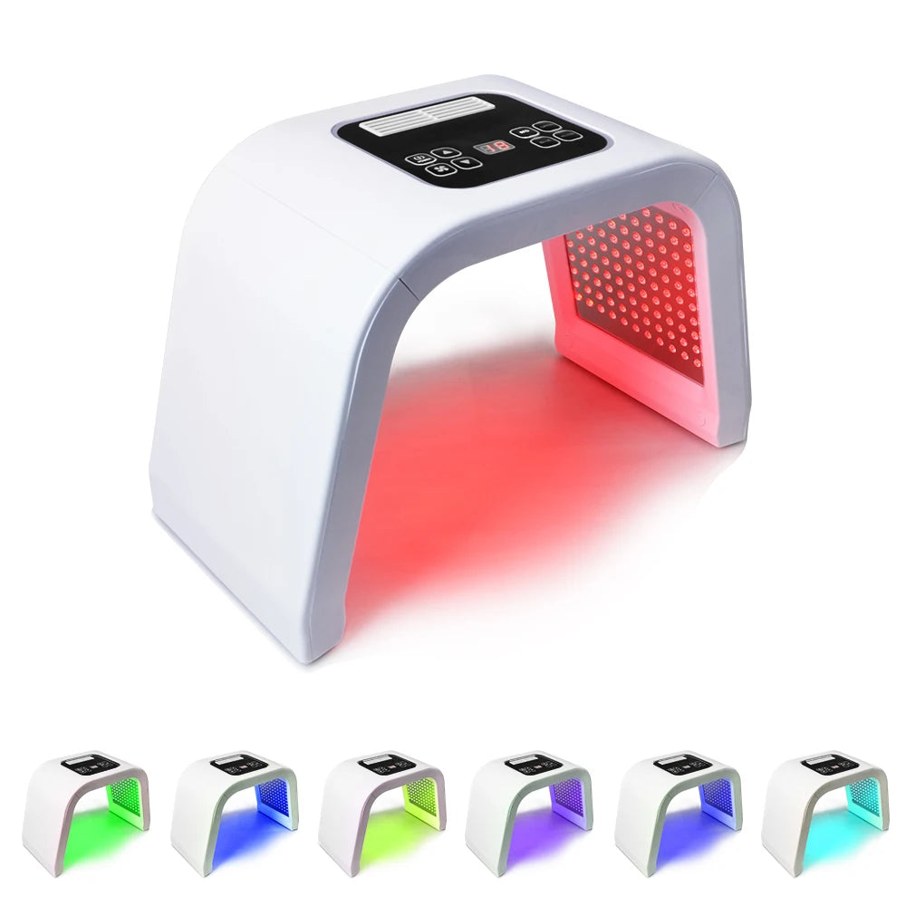 7 color Phototherapy PDT LED Facial Mask  Professional Beauty Machine SPA Skin Care Equipment Anti Acne Smooth  Brighten Wrinkle