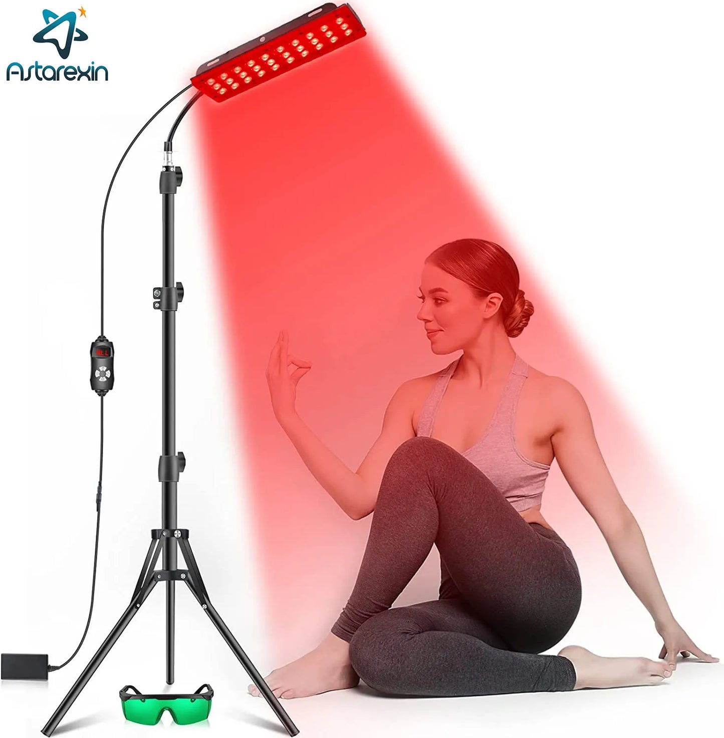 Astarexin Red Light Therapy Face Lamp Infrared Light Therapy Full Body Pain Relief Physiotherapy Skin Care Beauty  660nm 850nm