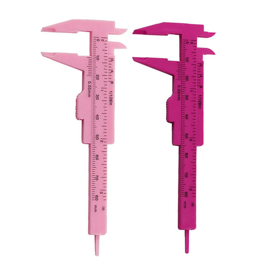 0-80mm Sliding Vernier Caliper Plastic Gauge Caliper Double Scale Ruler For Jewelry Measurement School Student Measuring Tool